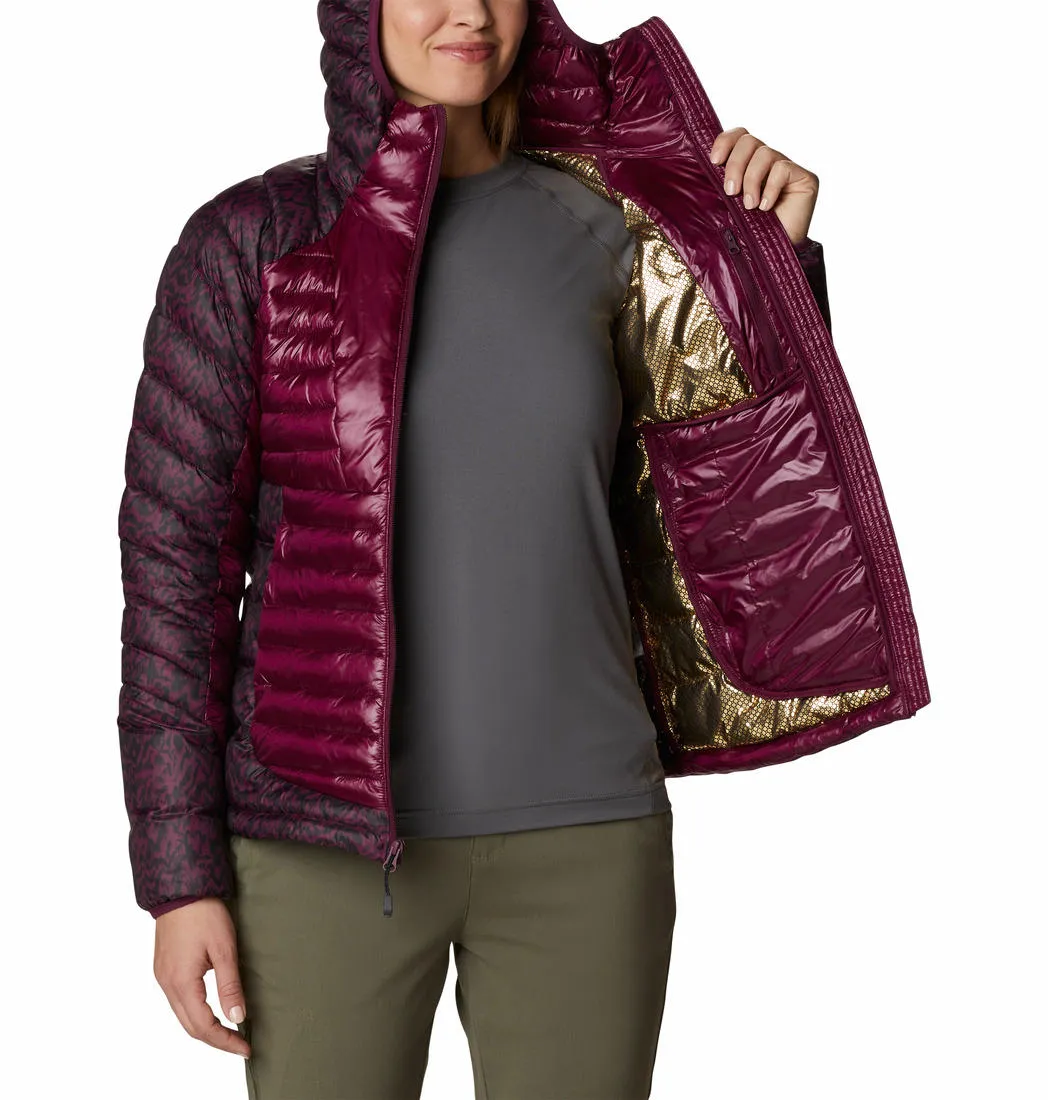 Columbia Women Red Omni-Heat Infinity Labyrinth Loop Hooded Jacket