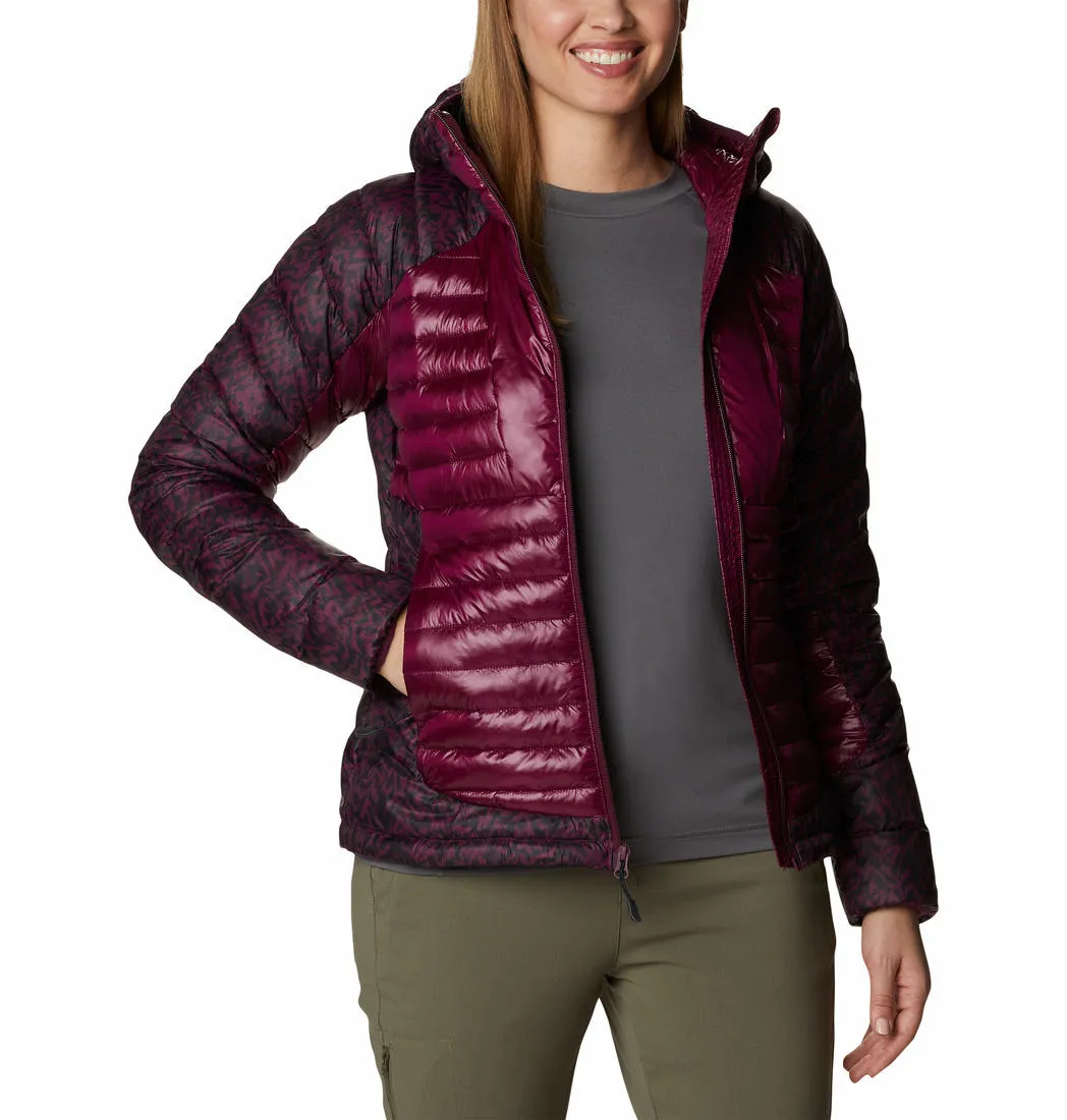 Columbia Women Red Omni-Heat Infinity Labyrinth Loop Hooded Jacket