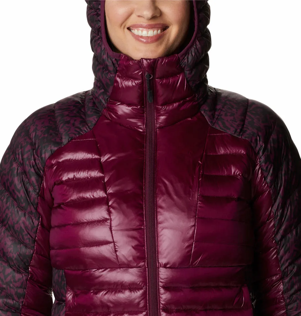 Columbia Women Red Omni-Heat Infinity Labyrinth Loop Hooded Jacket