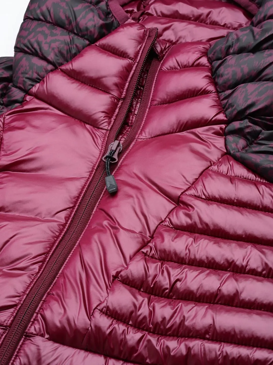 Columbia Women Red Omni-Heat Infinity Labyrinth Loop Hooded Jacket
