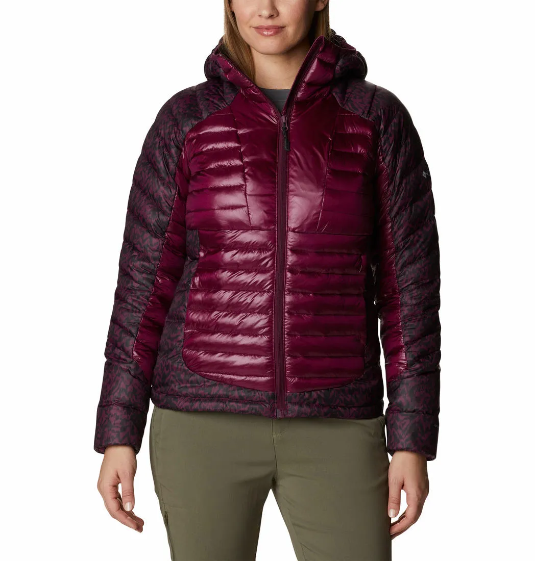 Columbia Women Red Omni-Heat Infinity Labyrinth Loop Hooded Jacket