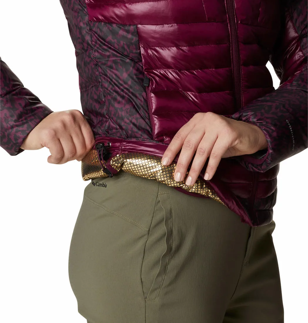 Columbia Women Red Omni-Heat Infinity Labyrinth Loop Hooded Jacket