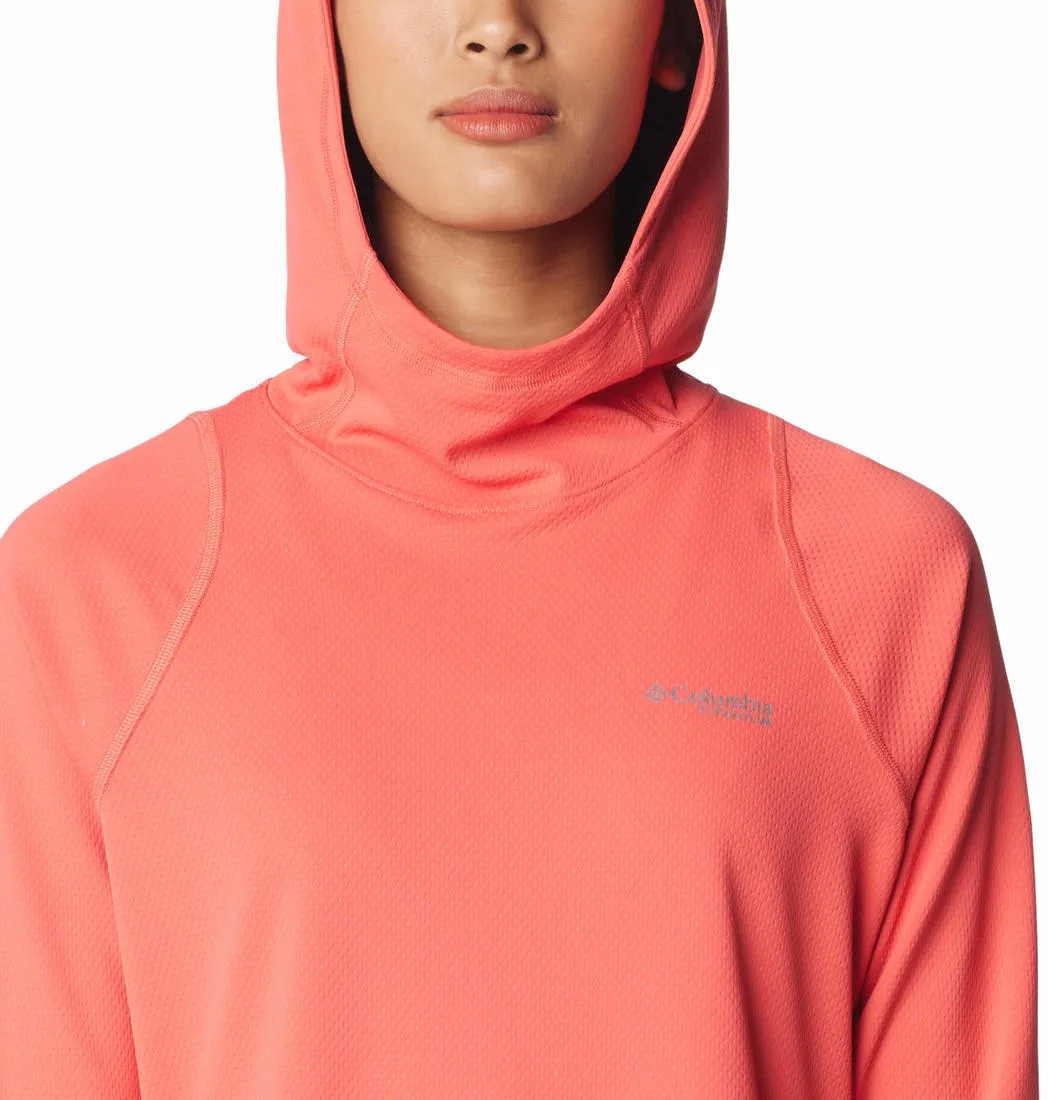Columbia Women Red Omni-Shade Summit Valley Hoodie
