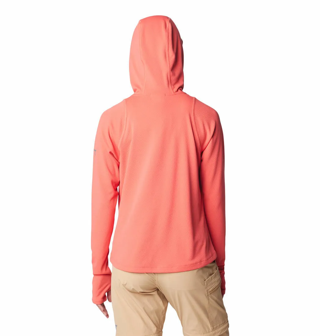 Columbia Women Red Omni-Shade Summit Valley Hoodie