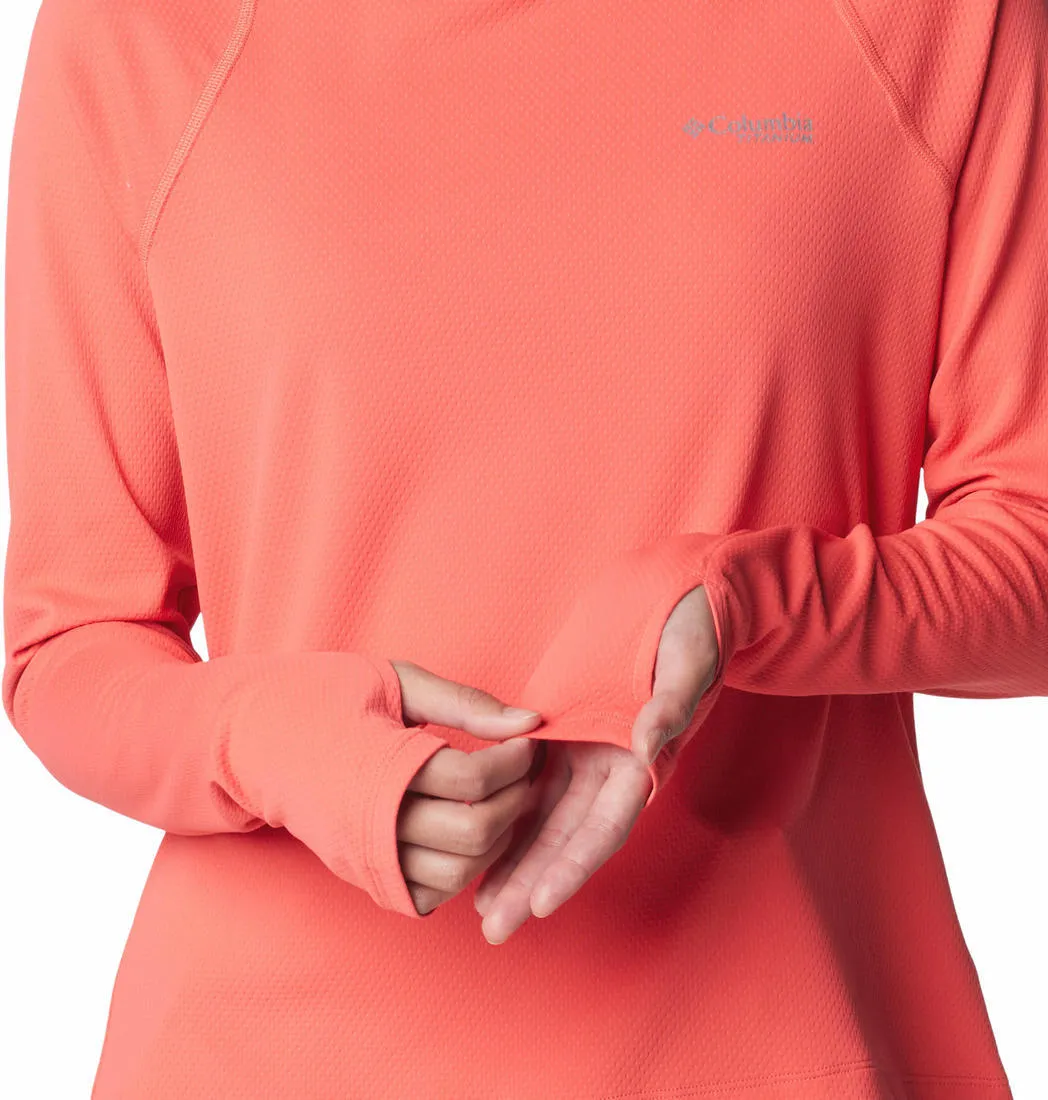 Columbia Women Red Omni-Shade Summit Valley Hoodie