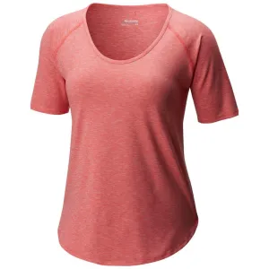 Columbia Women Red Omni-Wick Wander More Tshirt