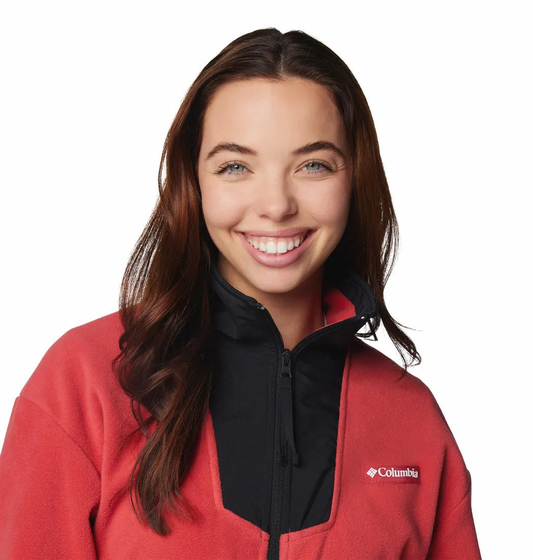 Columbia Women Red Sequoia Grove Fleece Jacket