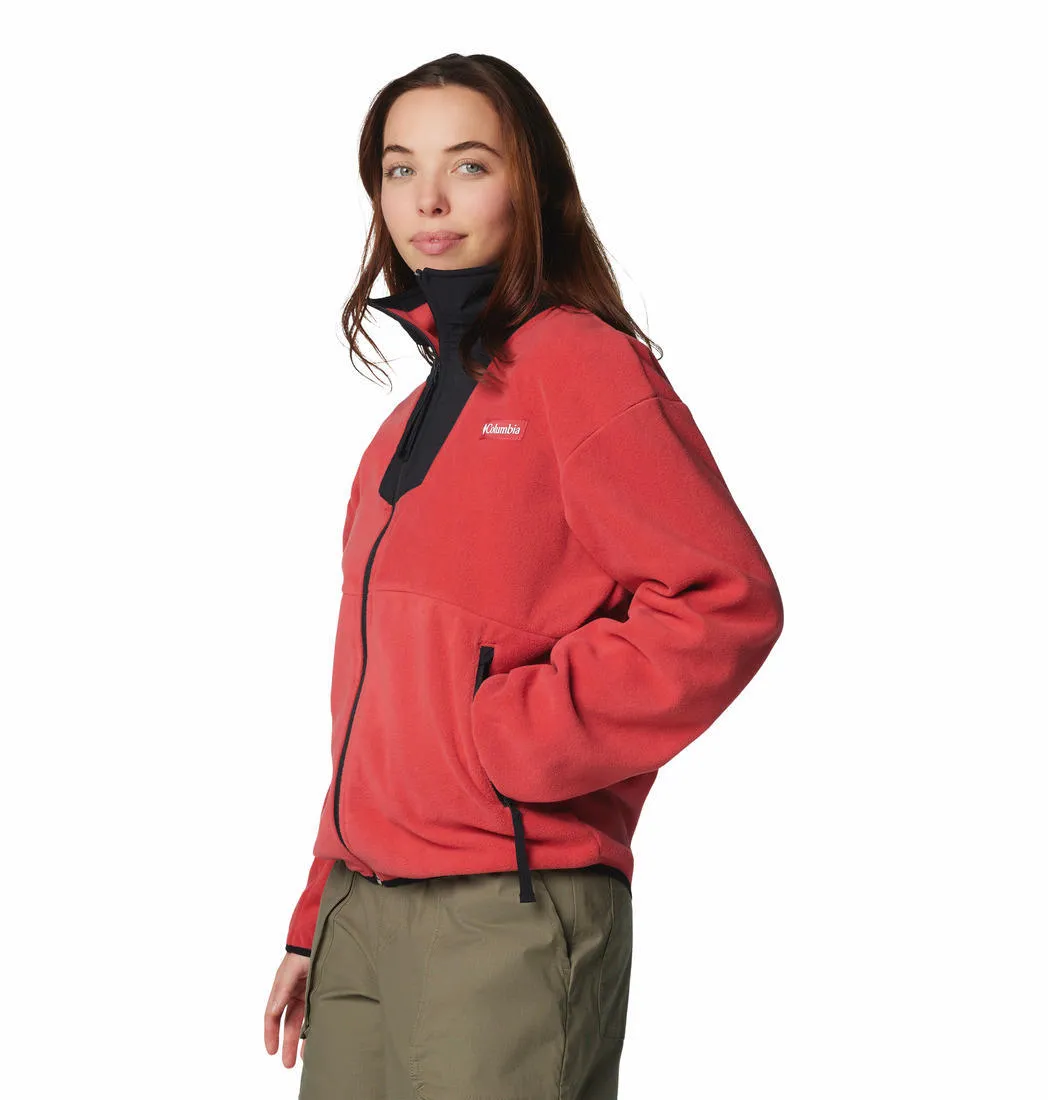 Columbia Women Red Sequoia Grove Fleece Jacket