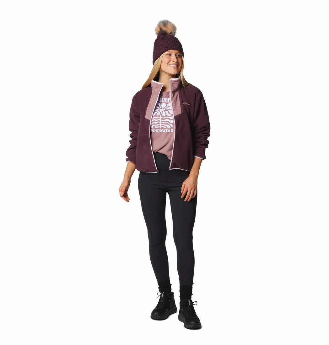 Columbia Women Red Sequoia Grove Fleece Jacket