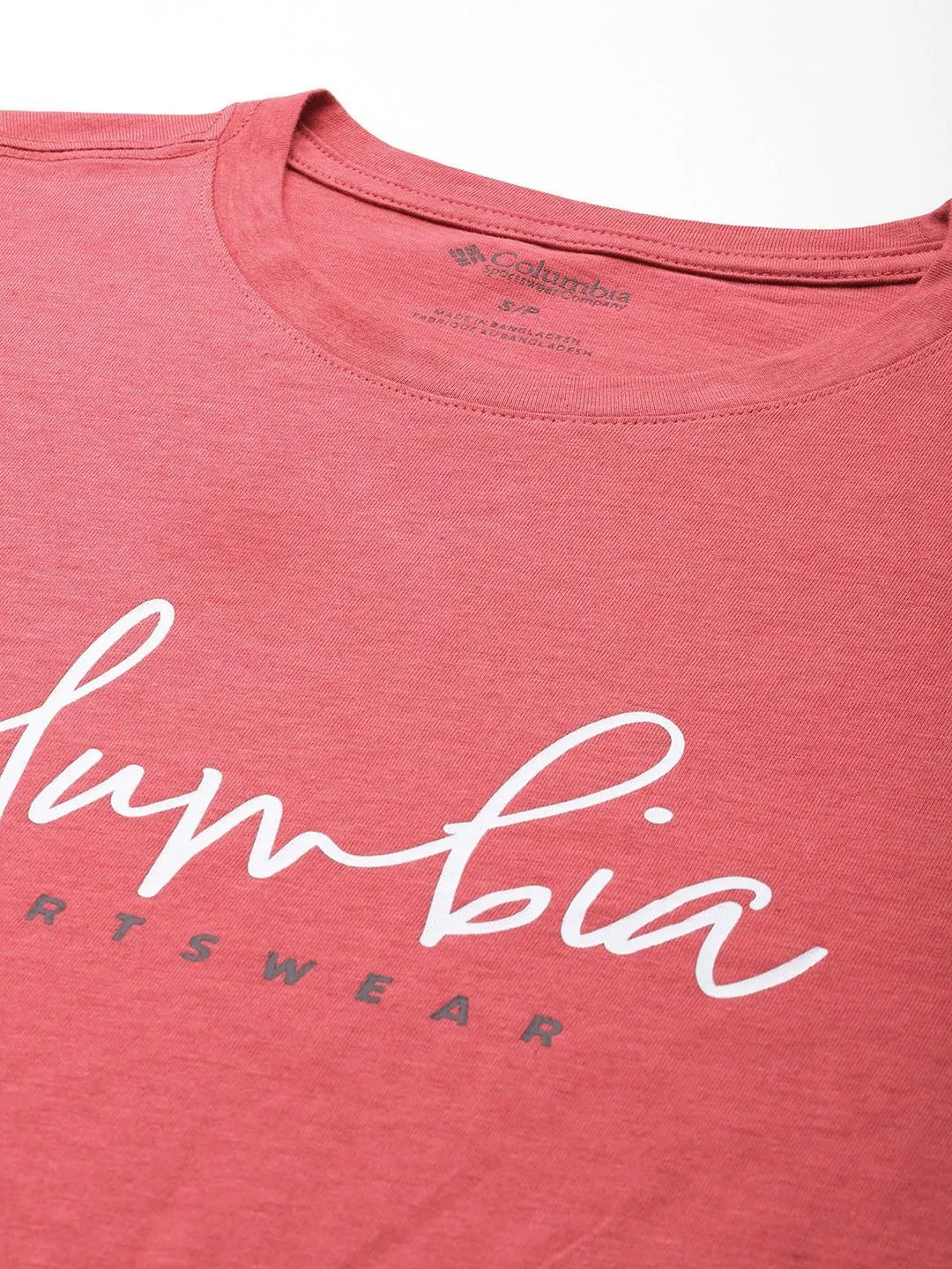 Columbia Women Red Trek Relaxed Tshirt