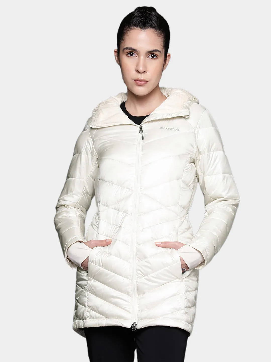 Columbia Women White Omni-Heat Infinity Joy Peak Mid Jacket