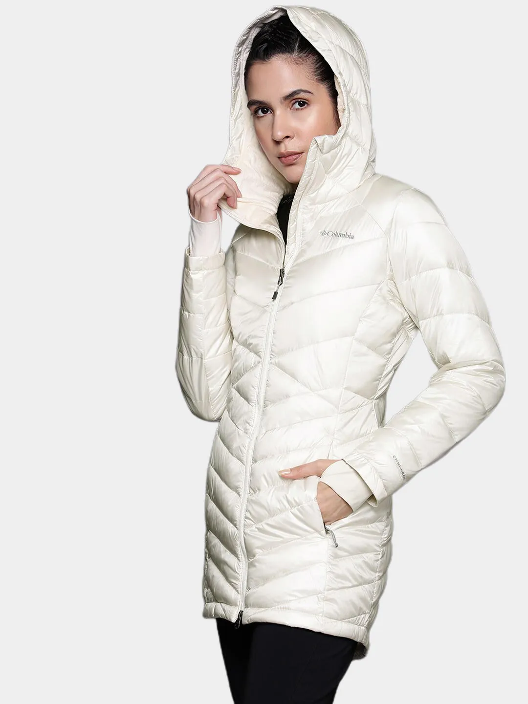 Columbia Women White Omni-Heat Infinity Joy Peak Mid Jacket