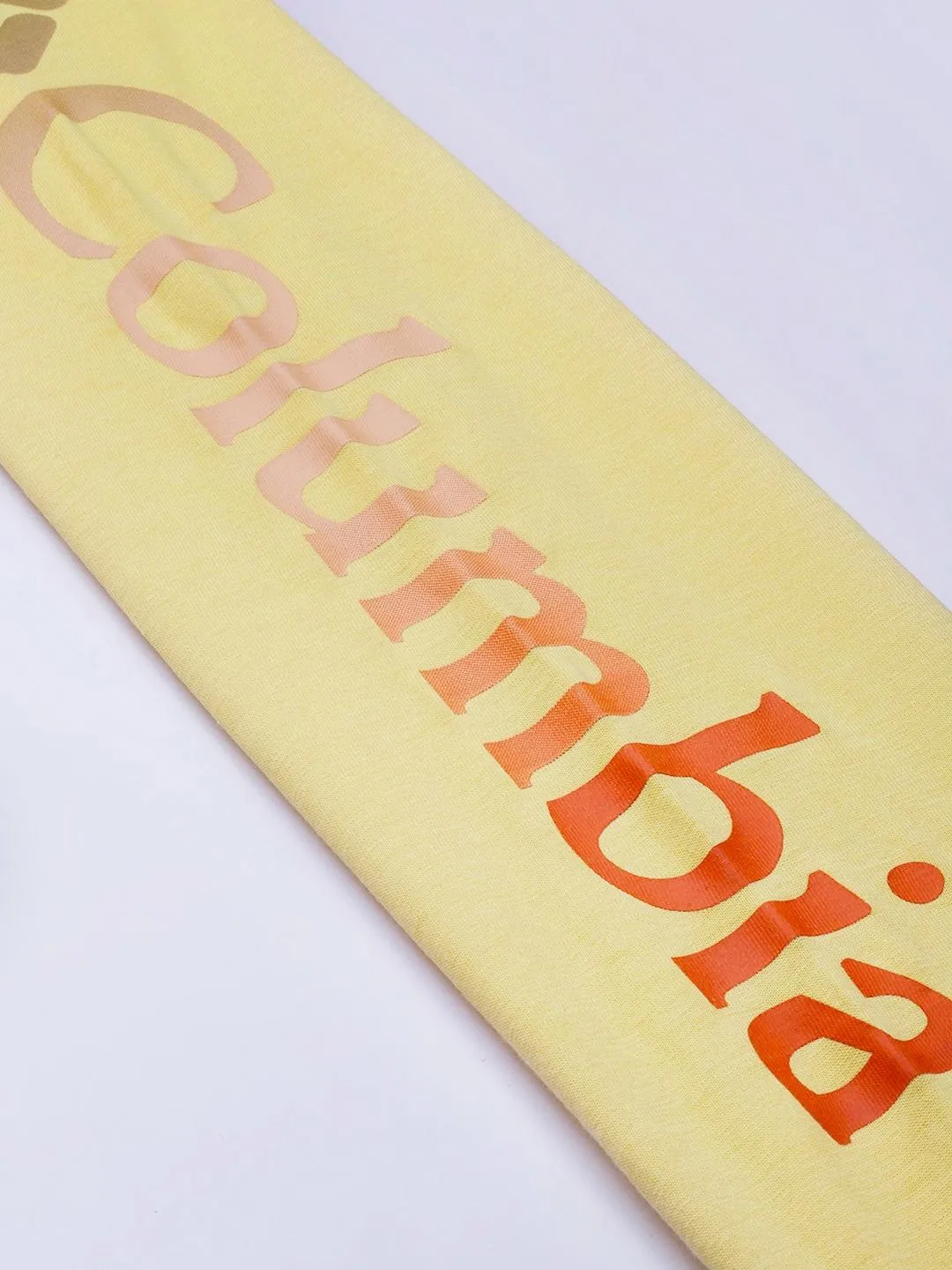Columbia Women Yellow North CascadesPrinted Tshirt