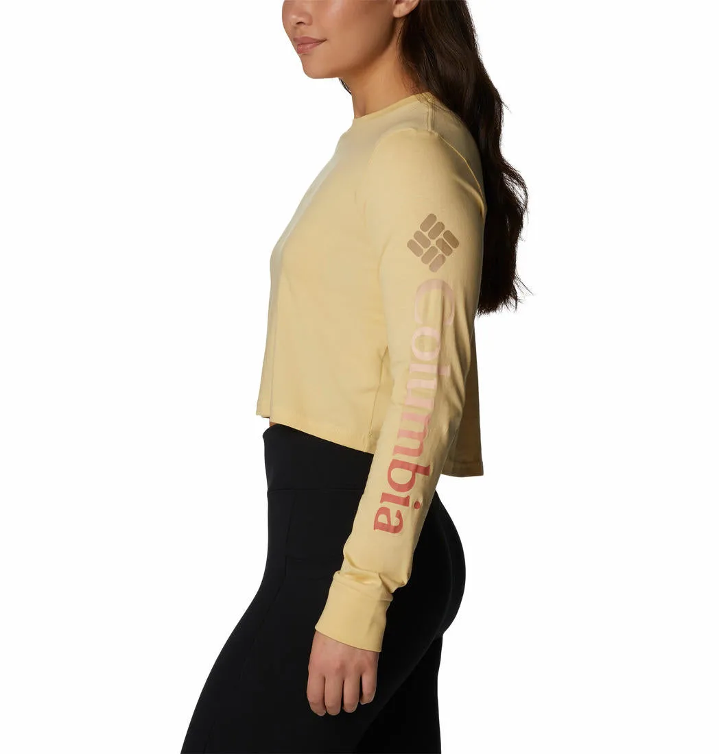 Columbia Women Yellow North CascadesPrinted Tshirt