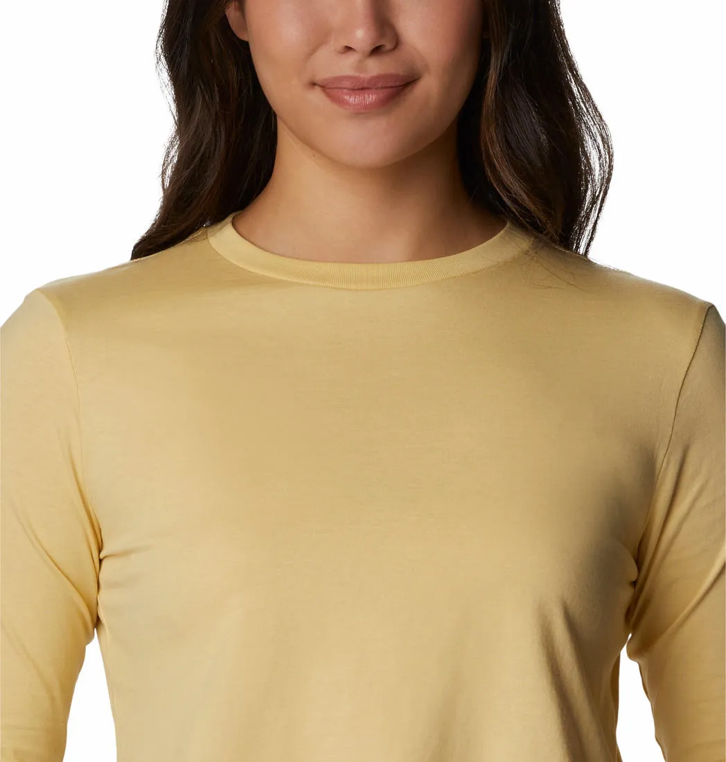 Columbia Women Yellow North CascadesPrinted Tshirt