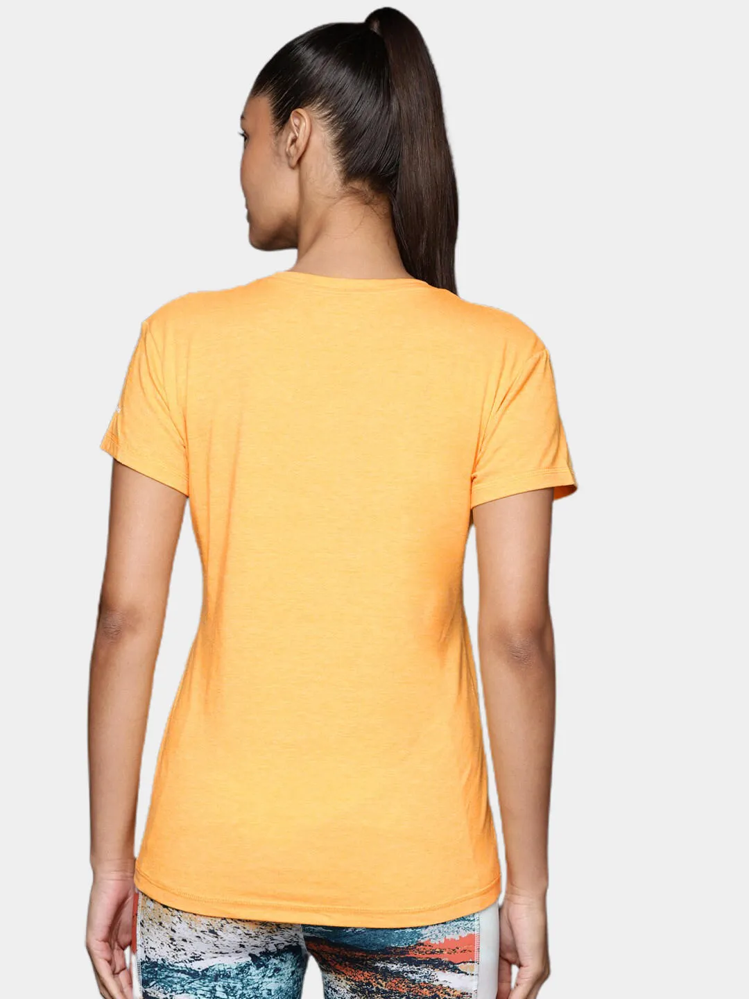 Columbia Women Yellow Omni-Wick Sun Trek Tshirt