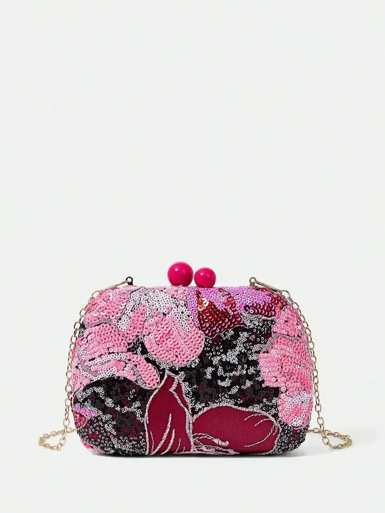Embroidered pearl detachable bag Anna Kay Co