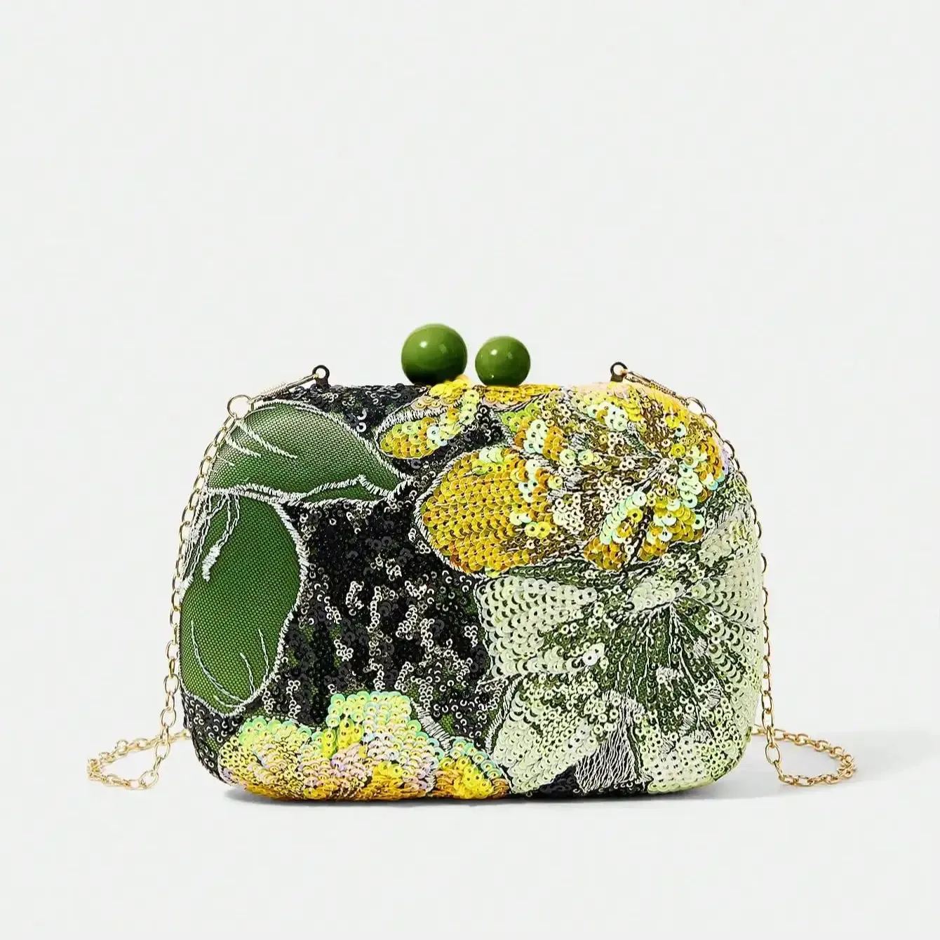 Embroidered pearl detachable bag Anna Kay Co
