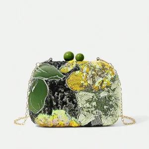 Embroidered pearl detachable bag Anna Kay Co