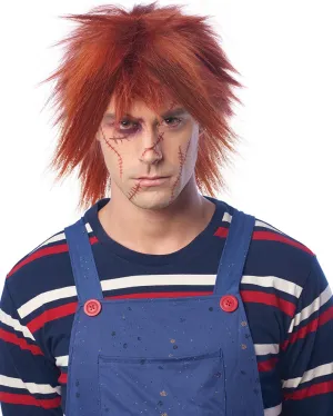 Evil Doll Short Auburn Wig