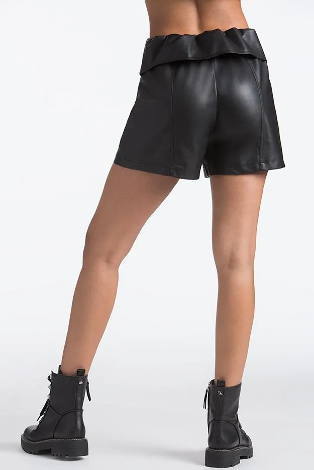 Faux Leather Belted ShortsREJUICED Juicy Couture