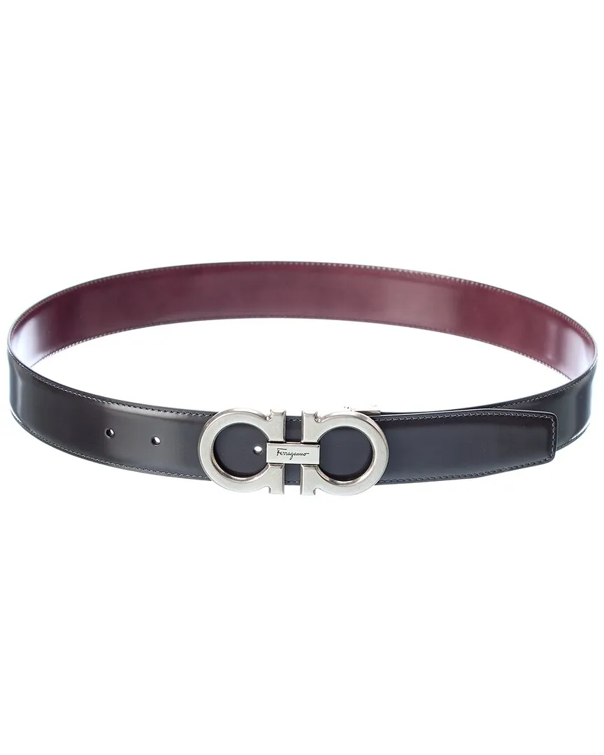 Ferragamo Gancini Reversible & Adjustable Leather Belt
