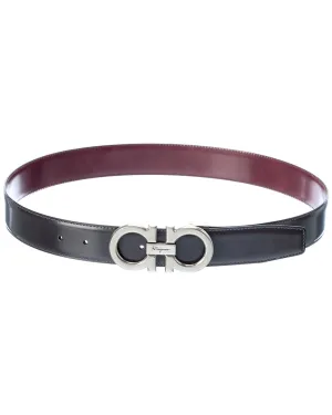 Ferragamo Gancini Reversible & Adjustable Leather Belt