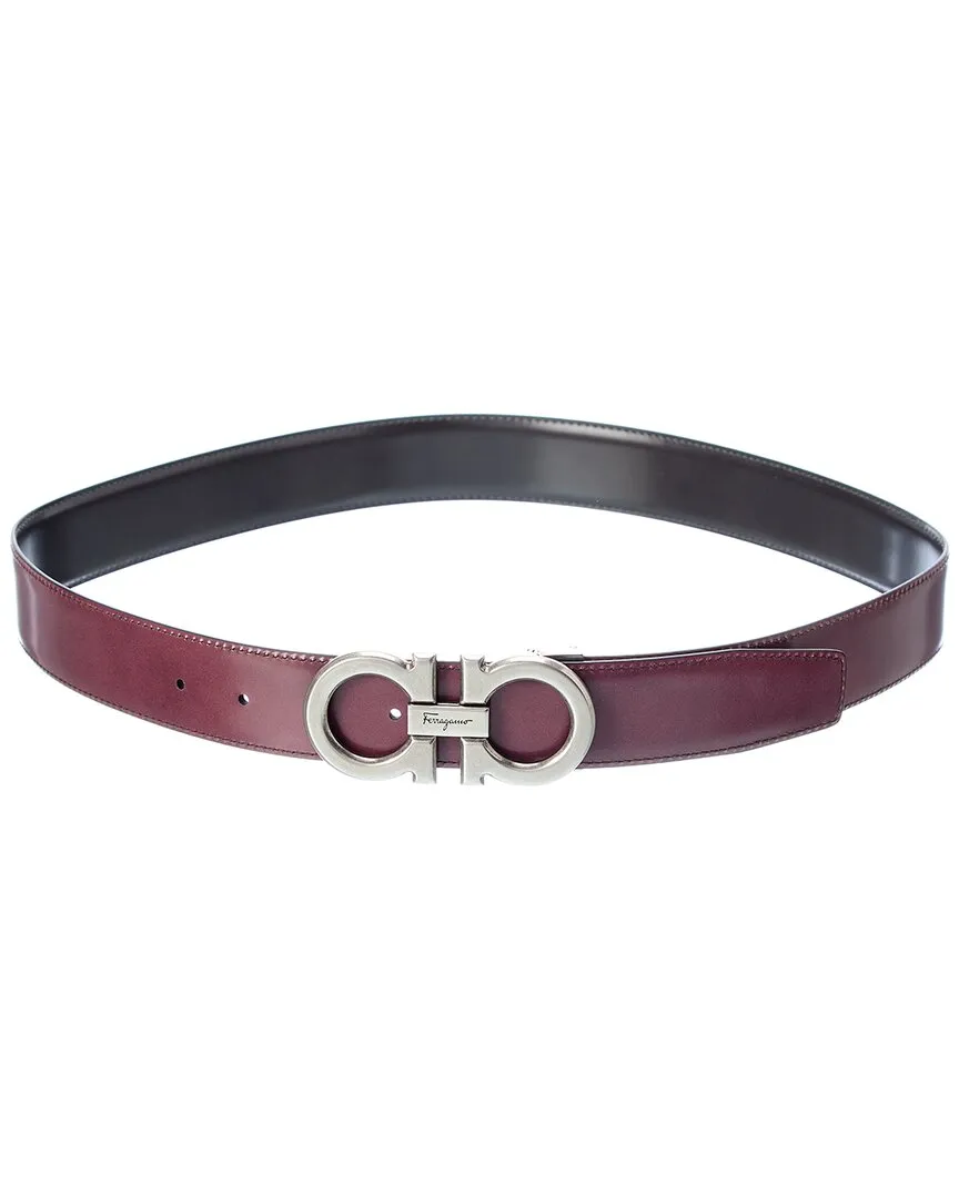 Ferragamo Gancini Reversible & Adjustable Leather Belt