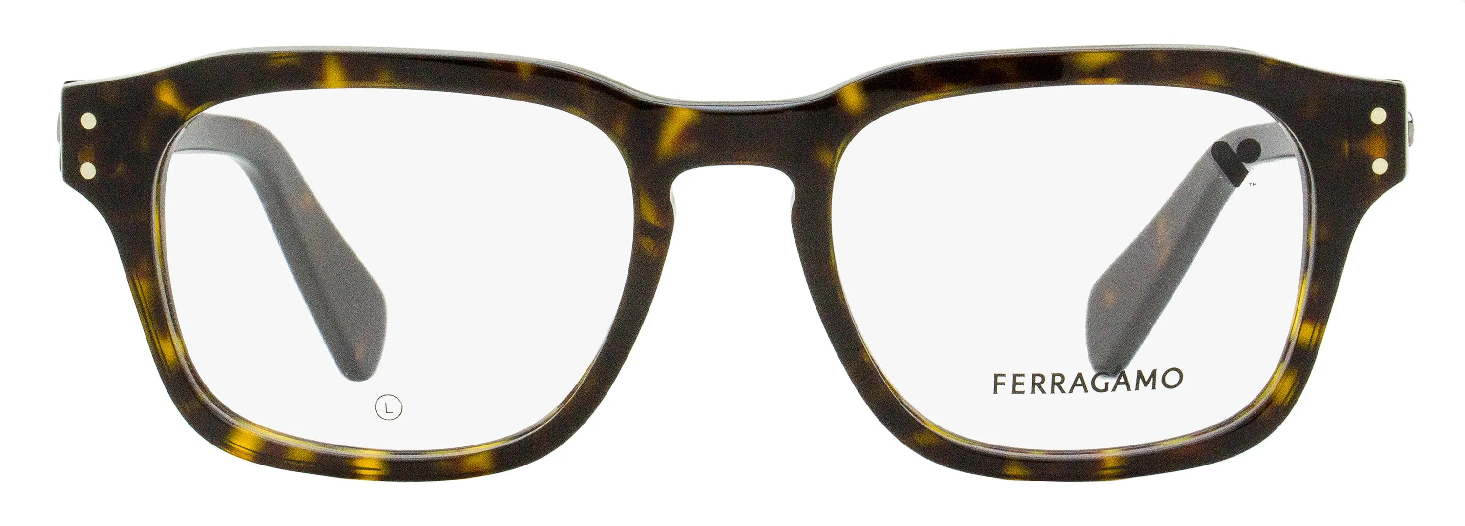Ferragamo Men's Rectangular Eyeglasses SF2958 219 Dark Tortoise 52mm