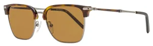 Ferragamo Men's Rectangular Sunglasses SF227S 085 Ruthenium/Tortoise 53mm