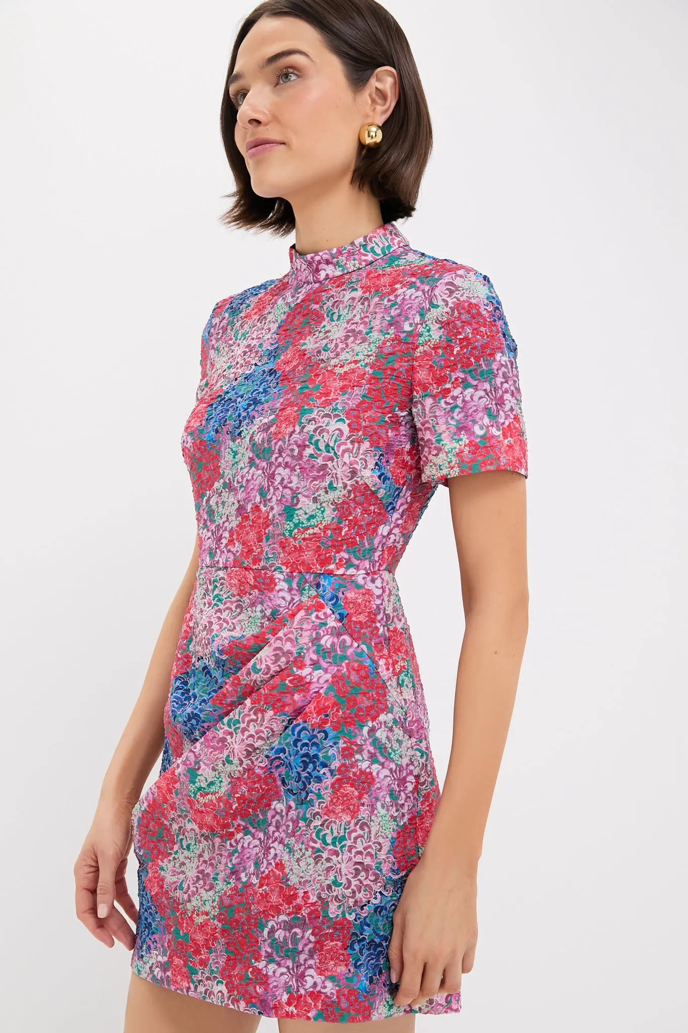 Florentina Sea Draped Mini Dress