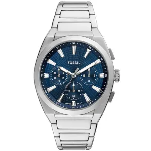 Fossil Men's Everett Chronograph Blue Dial Watch