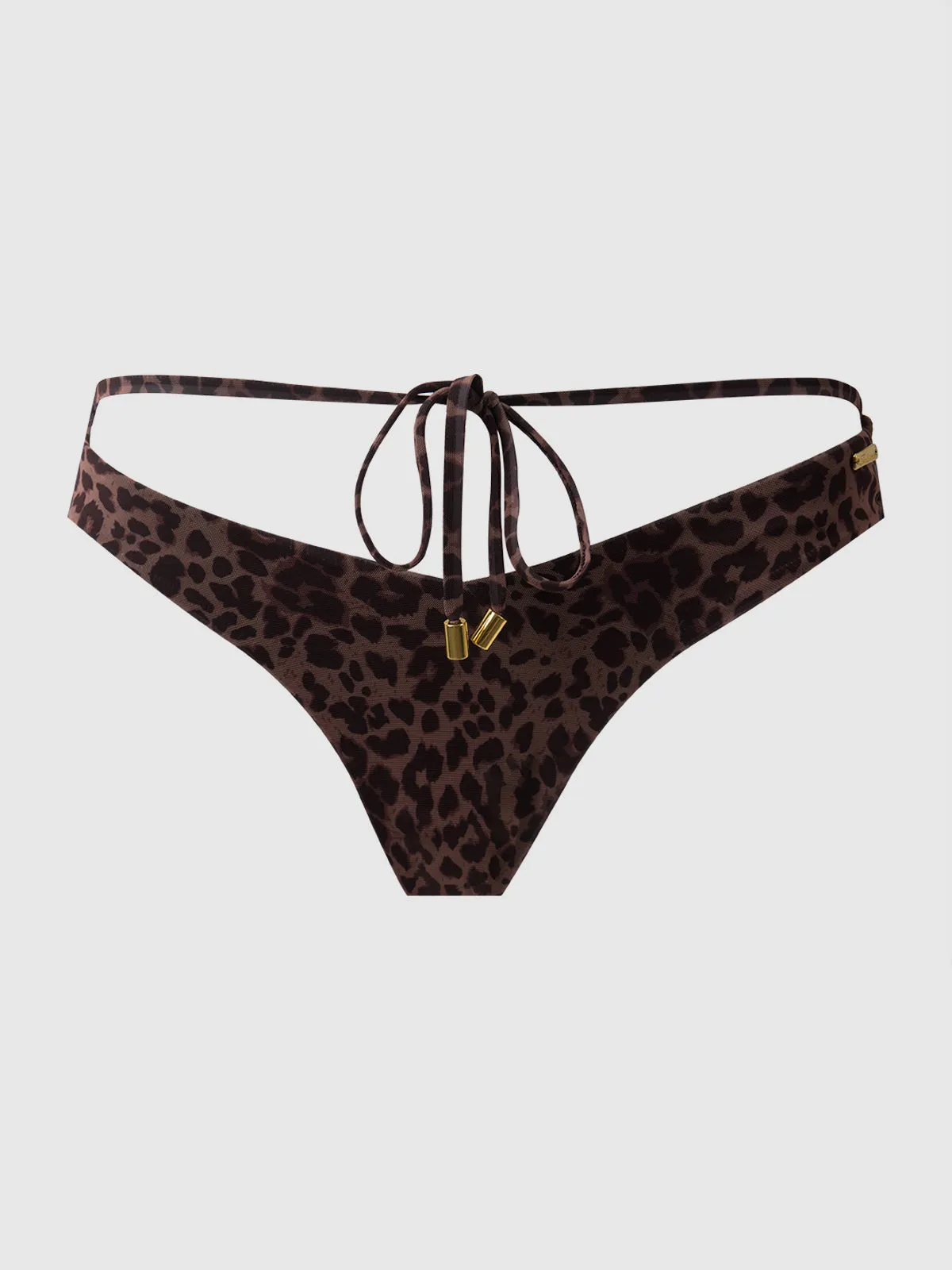 Frederick's Of Hollywood Alanza High-Waist Tie Front Swim Bottom Juicy Couture