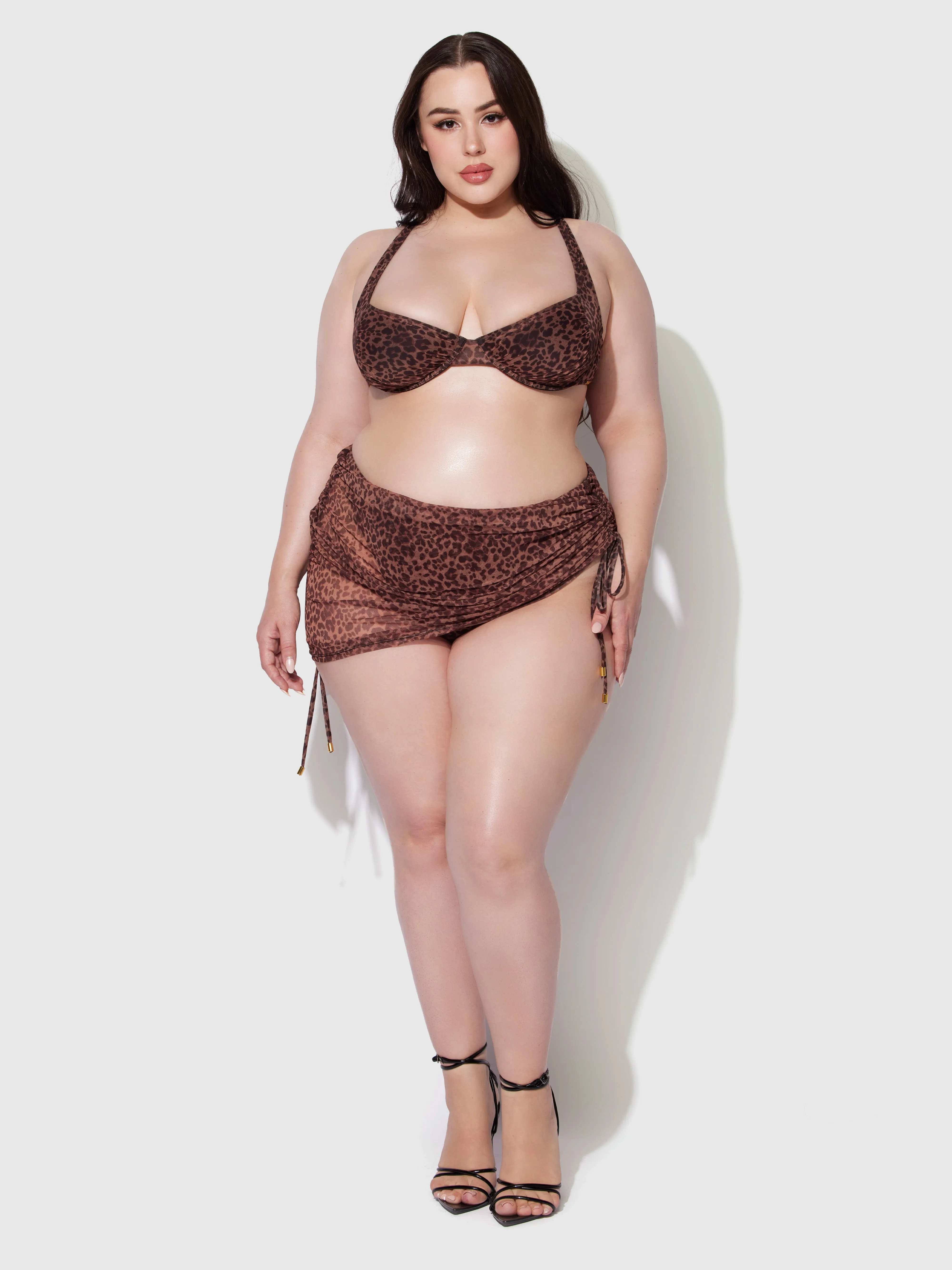Frederick's Of Hollywood Alanza Mesh Skirted Cheeky Swim Bottom Juicy Couture