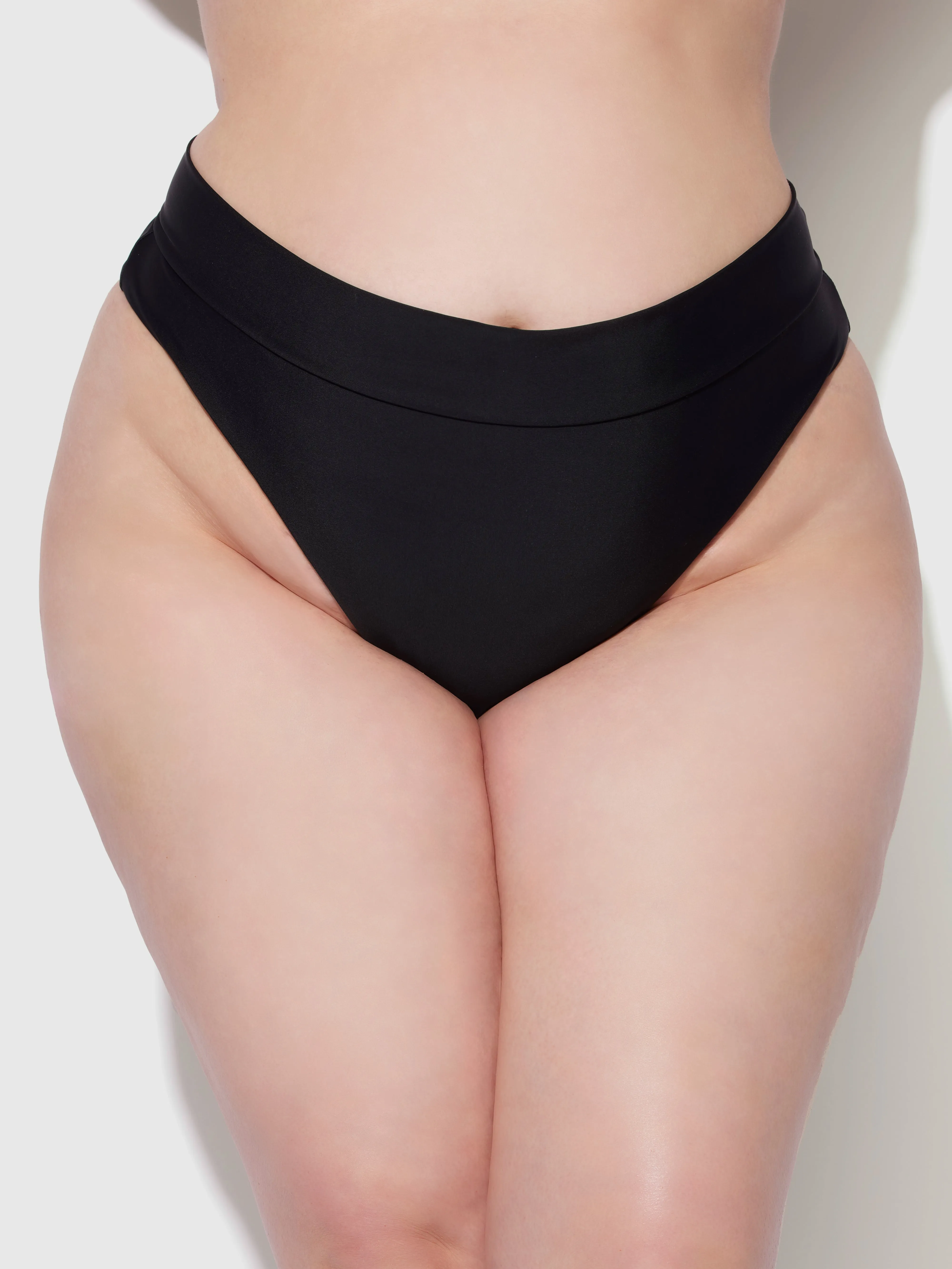 Frederick's Of Hollywood Rising Star High-Waisted Lace-Up Swim Bottom Juicy Couture