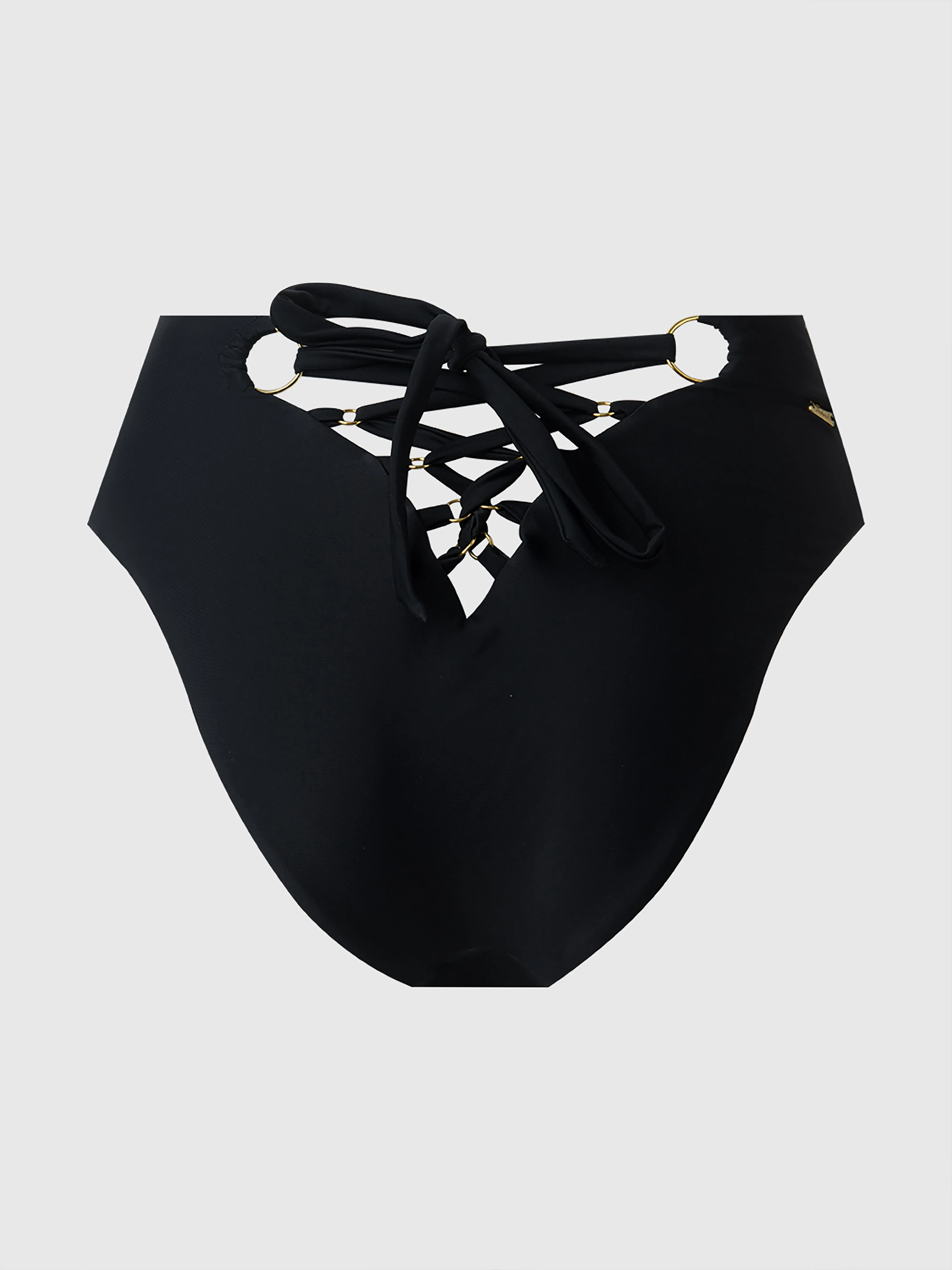 Frederick's Of Hollywood Rising Star High-Waisted Lace-Up Swim Bottom Juicy Couture