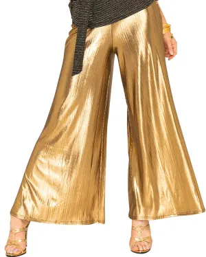 Funky Gold 70s Plus Size Womens Palazzo Pants