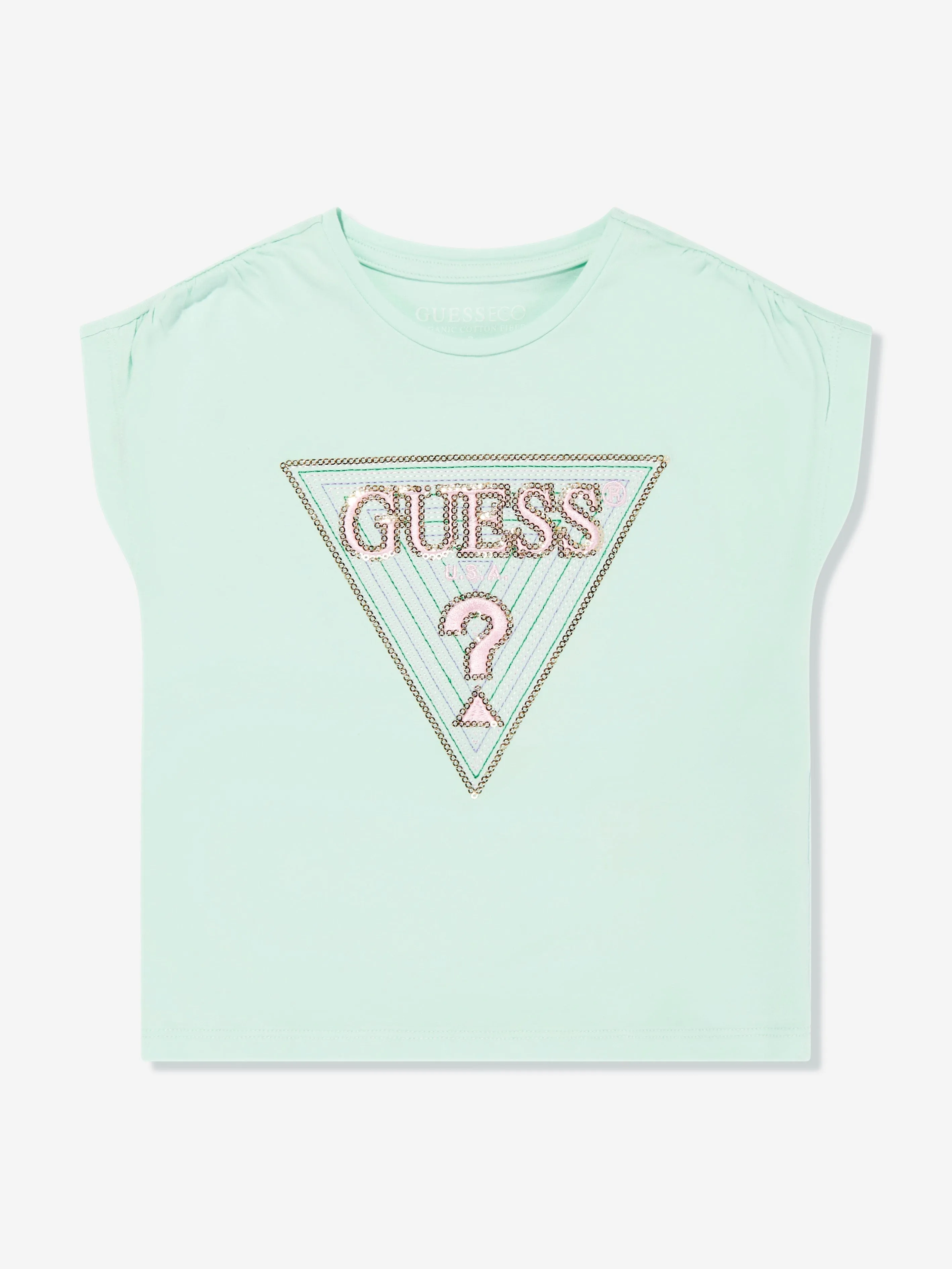 Girls Batwing T-Shirt in Green