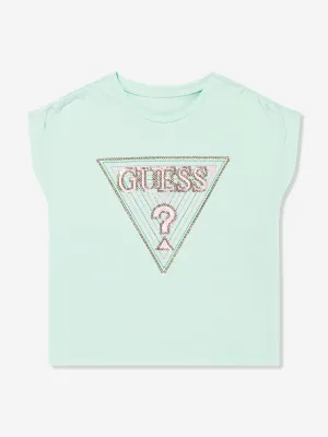 Girls Batwing T-Shirt in Green