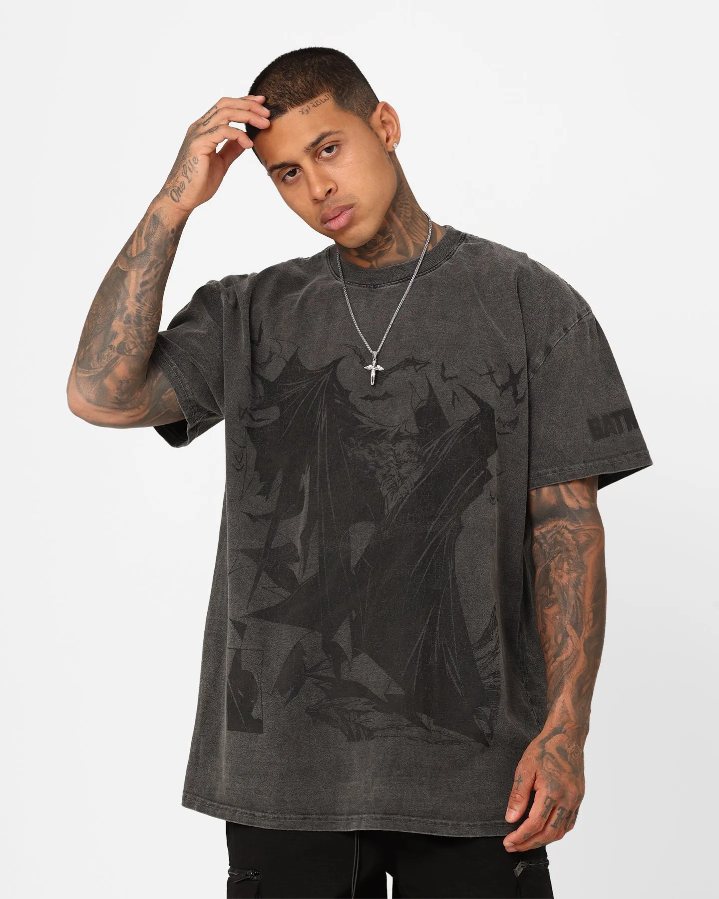 Goat Crew X DC Batman Issue #423 Noir Heavyweight Vintage T-Shirt Black Wash