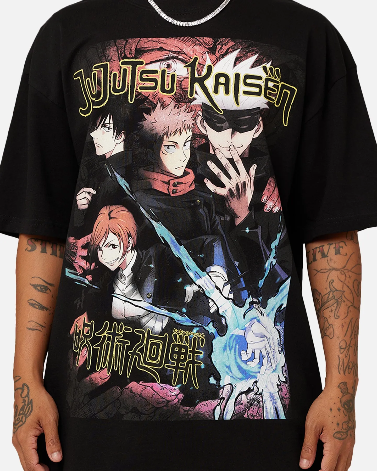 Goat Crew X Jujutsu Kaisen Heavyweight T-Shirt Black