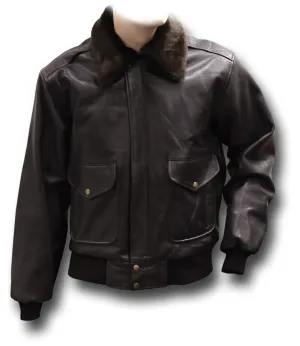 GTH A3-K BROWN LEATHER JACKET Silvermans
