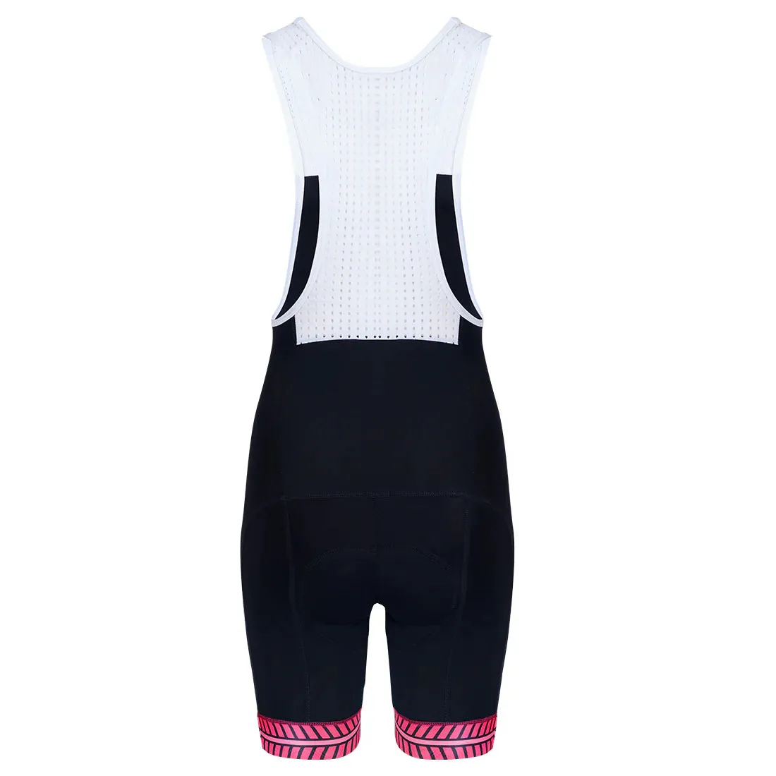 Heini Siena 413 Women's Cycling Bibshorts (Black/White/Pink)
