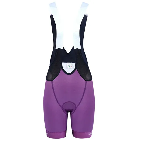 Heini Stelvio 426 Women's Cycling Bibshorts (Black/White/Violet)