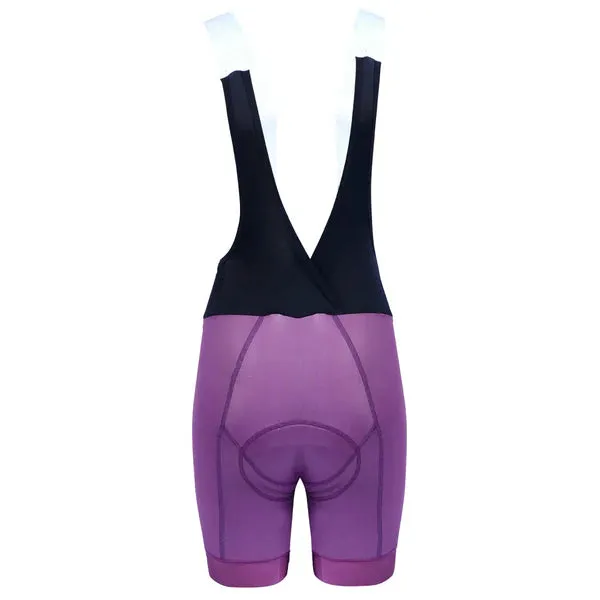 Heini Stelvio 426 Women's Cycling Bibshorts (Black/White/Violet)