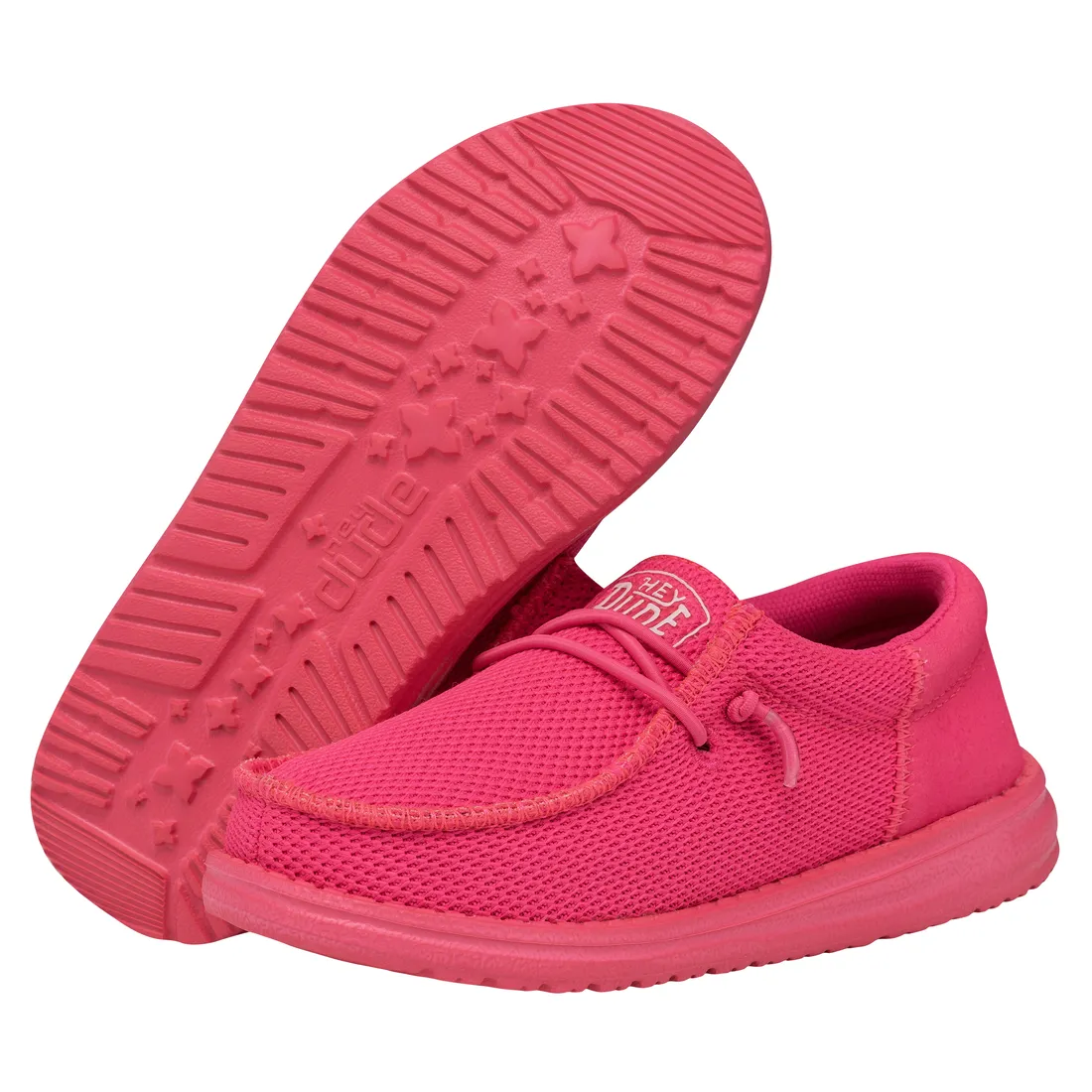 Hey Dude Youth Wally Funk Monochrome Electric Pink