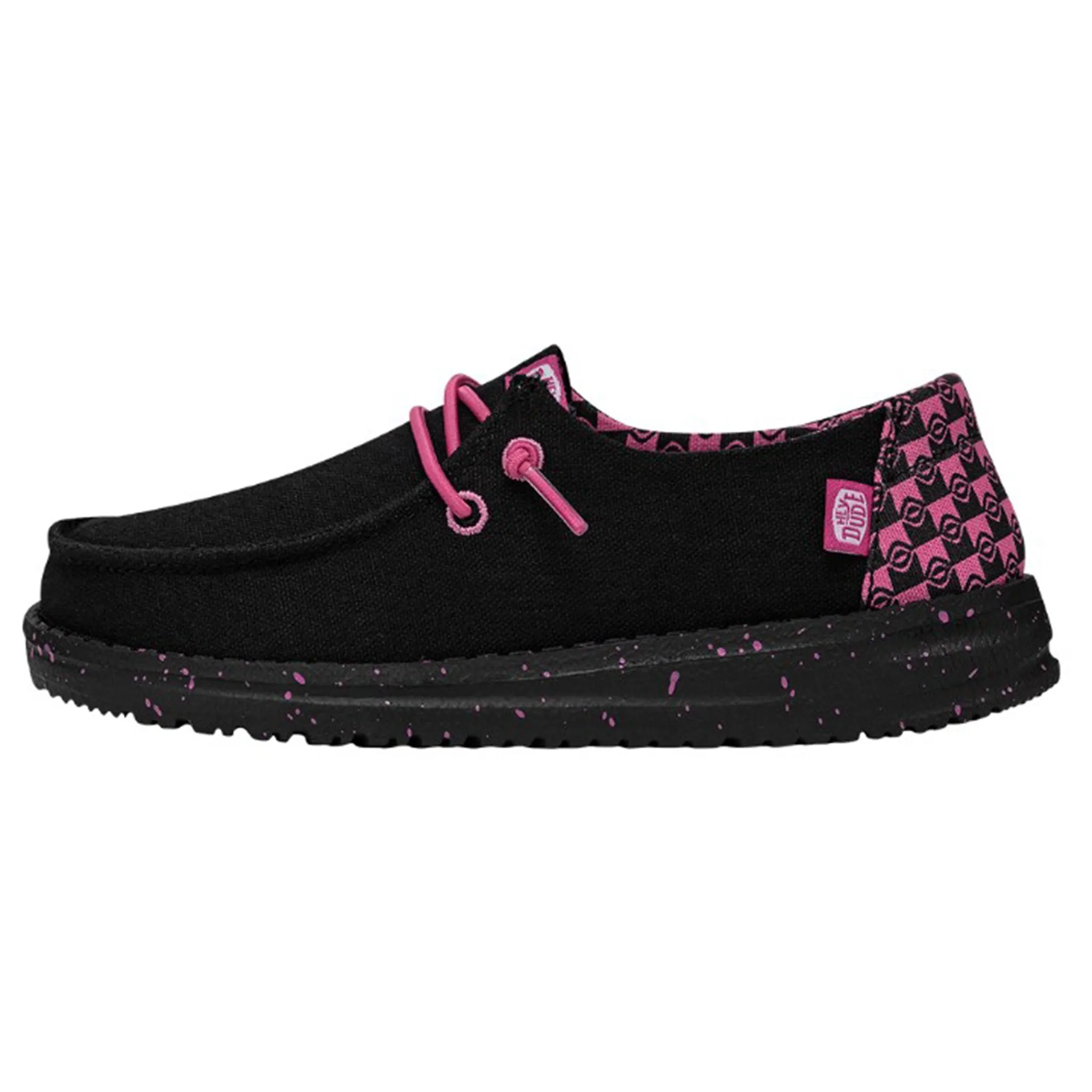 Hey Dude Youth Wendy Batik Geo Black/Pink
