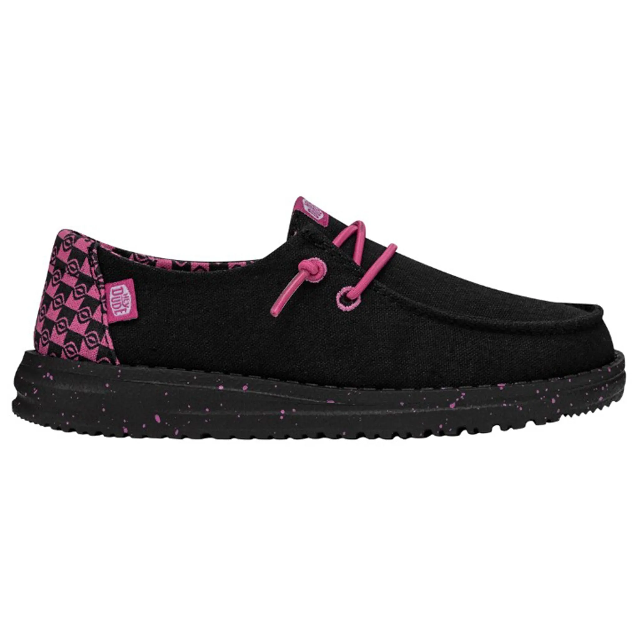 Hey Dude Youth Wendy Batik Geo Black/Pink
