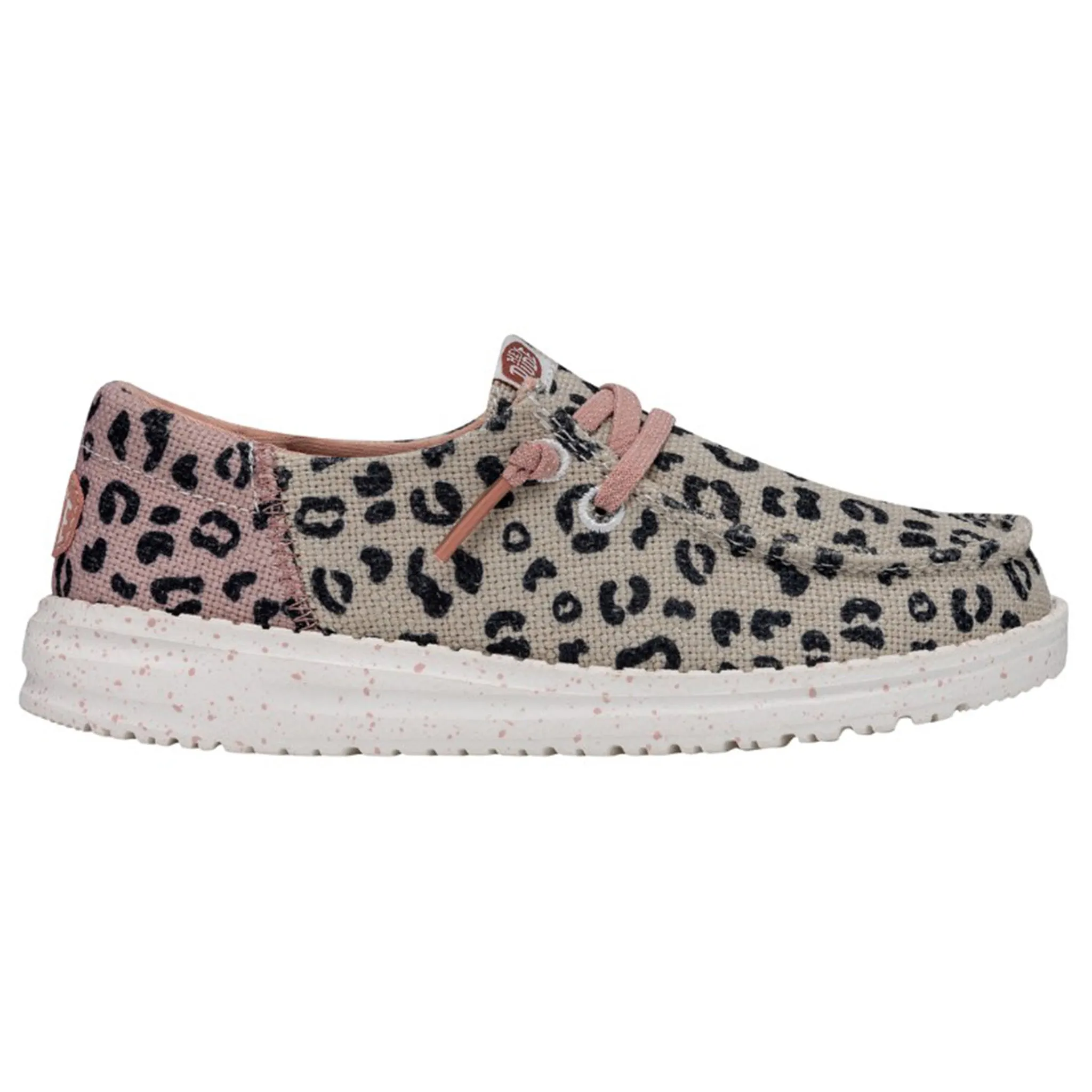 Hey Dude Youth Wendy Funk Leopard Cream/Pink