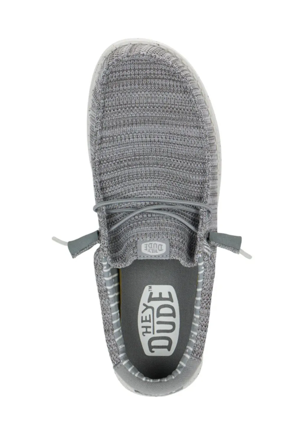 HEYDUDE Men’s Wally Stretch Sox Shoes in Grey | 41898-030